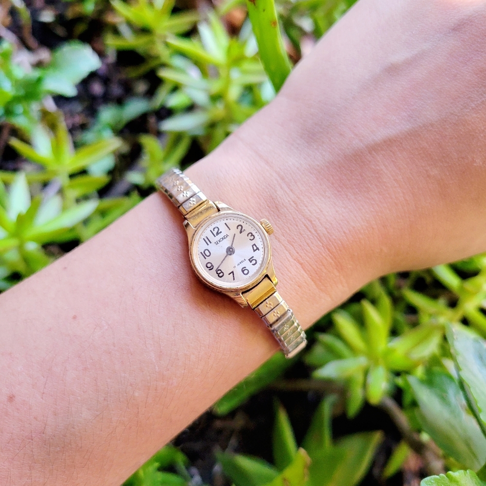 Vintage Sekonda 17 Jewels Classic Gold Stretch Watch